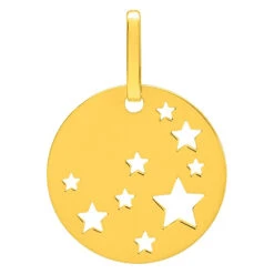 Médaille étoiles Ajourée - Or Jaune 18ct