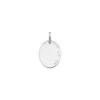 Médaille Ovale étoilée - Or Blanc 9ct -Mikado Soldes Magasin medaille etoiles or blanc A14717 2 product
