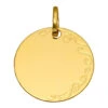Médaille Ronde Avec Arabesque - Or Jaune 18ct -Mikado Soldes Magasin medaille or 647200 product