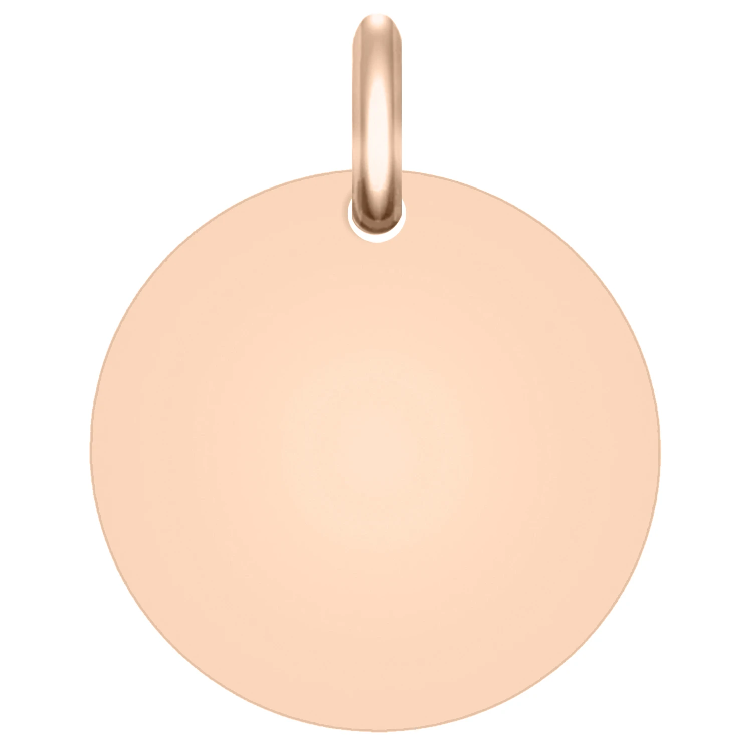 Pendentif Médaille Ronde - Or Rose 18ct 3 Pendentif Médaille Ronde - Or Rose 18ct