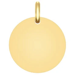 Pendentif Médaille Ronde - Or Jaune 9ct