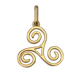 Pendentif Triskel - Or Jaune 9ct