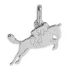 Pendentif Cheval De Course - Or Blanc 9ct -Mikado Soldes Magasin pedentif cheval course P1459G product 1