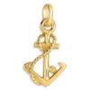 Pendentif Ancre Corde - Or Jaune 18c -Mikado Soldes Magasin pendentif ancre or P1732 product 1