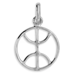 Pendentif Signe Berber - Or Blanc 18ct