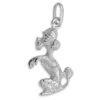 Pendentif Caniche - Or Blanc 9ct -Mikado Soldes Magasin pendentif caniche or P1432G product 1
