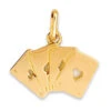 Pendentif Cartes - Or Jaune 9ct 2 Pendentif Cartes - Or Jaune 9ct -Mikado Soldes Magasin pendentif cartes poker or P1452 product