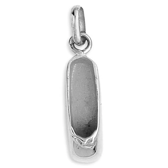 Pendentif Chausson De Danse - Or Blanc 9ct 3 Pendentif Chausson De Danse - Or Blanc 9ct