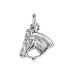 Pendentif Cheval - Or Blanc 9ct 6 Pendentif Cheval - Or Blanc 9ct -Mikado Soldes Magasin pendentif cheval or P1658G product