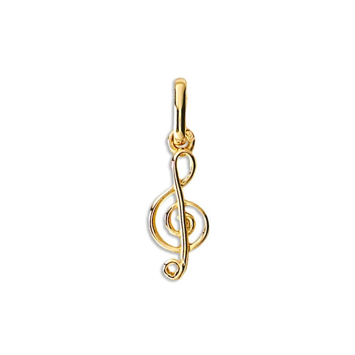 Pendentif Clef De Sol - Or Jaune 9ct 4 Pendentif Clef De Sol - Or Jaune 9ct – Image 2