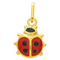 Pendentif Coccinelle - Or Jaune 18ct