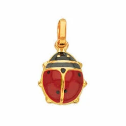 Pendentif Coccinelle - Or Jaune 9ct
