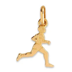 Pendentif Coureur - Or Jaune 9ct