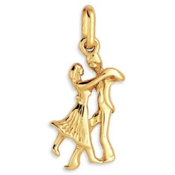 Pendentif Couple Danseur - Or Jaune 18ct
