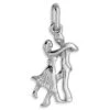 Pendentif Couple Danseur - Or Blanc 18ct 2 Pendentif Couple Danseur - Or Blanc 18ct -Mikado Soldes Magasin pendentif danseurs or P1764G product