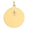 Médaille étoilée - Diamant & Or Jaune 18ct -Mikado Soldes Magasin pendentif etoile diamant or jaune product