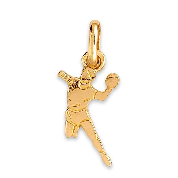 Pendentif Handball - Or Jaune 9ct 3 Pendentif Handball - Or Jaune 9ct