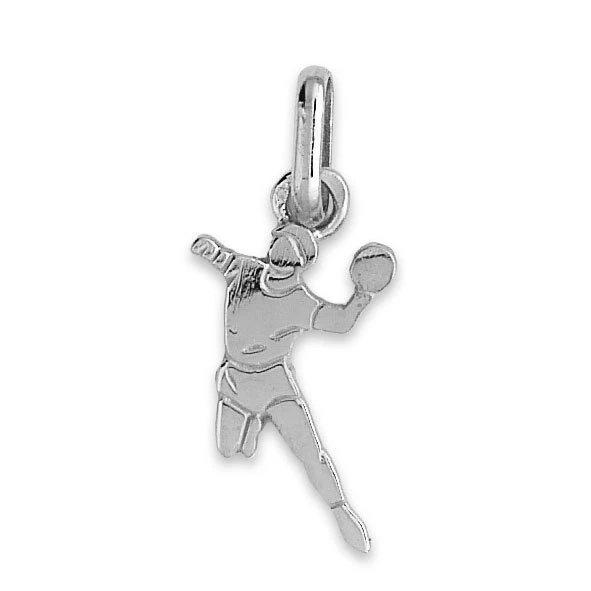 Pendentif Handball - Or Blanc 18ct 3 Pendentif Handball - Or Blanc 18ct