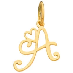Pendentif Initiale Coeur - Or Jaune 18ct 6 Pendentif Initiale Coeur - Or Jaune 18ct -Mikado Soldes Magasin pendentif initial or 2 product xl product