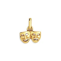 Pendentif Masques - Or Jaune 18ct 6 Pendentif Masques - Or Jaune 18ct -Mikado Soldes Magasin pendentif masque or P1409 2 product