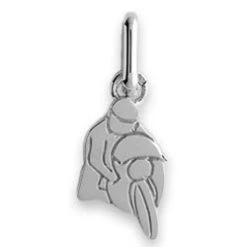 Pendentif Moto (or Blanc 18c)t