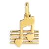 Pendentif Note De Musique Coeur - Or Jaune 9ct 2 Pendentif Note De Musique Coeur - Or Jaune 9ct -Mikado Soldes Magasin pendentif note musique coeur P1750 product