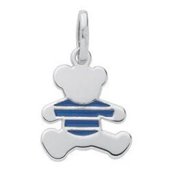 Pendentif Marinière LuluCastagnette - Or Blanc 9ct
