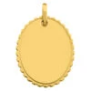 Pendentif Bords Dentelles - Or Jaune 9ct -Mikado Soldes Magasin pendentif ovale C06415 product zoomed product zoomed product