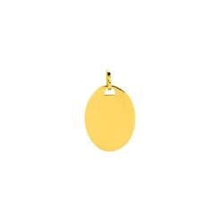 Pendentif Plaque Ovale - Or Jaune 18ct -Mikado Soldes Magasin pendentif ovale T9 2 product
