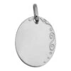 Médaille Ovale Arabesque - Or Blanc 18ct 1 Médaille Ovale Arabesque - Or Blanc 18ct -Mikado Soldes Magasin pendentif ovale arabesque or 746200 product