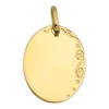 Médaille Ovale Arabesque - Or Jaune 18ct -Mikado Soldes Magasin pendentif ovale or arabesque 647300 product