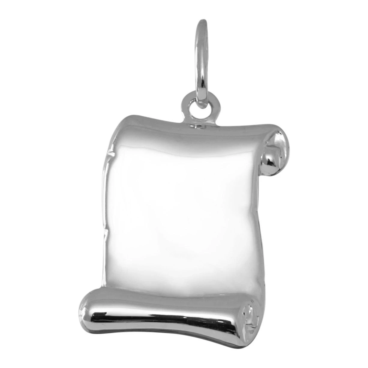Pendentif Plaque Parchemin - Argent Massif 3 Pendentif Plaque Parchemin - Argent Massif