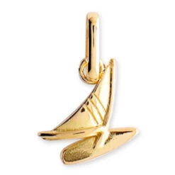 Pendentif Planche à Voile - Or Jaune 9ct