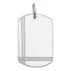 Pendentif Plaque Tonneau Striée - Argent Massif -Mikado Soldes Magasin pendentif plaque argent 336220 product