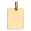 Pendentif Plaque Rectangle - Or Jaune 9ct -Mikado Soldes Magasin pendentif plaque or product