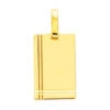 Pendentif Plaque Striée - Or Jaune 18ct -Mikado Soldes Magasin pendentif plaque striee 2 product