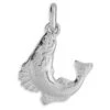 Pendentif Poisson - Or Blanc 9ct -Mikado Soldes Magasin pendentif poisson or P1719G product
