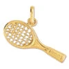 Pendentif Raquette De Tennis - Or Jaune 9ct 2 Pendentif Raquette De Tennis - Or Jaune 9ct -Mikado Soldes Magasin pendentif raquette tennis P714 product 1