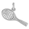 Pendentif Raquette De Tennis - Or Blanc 18ct -Mikado Soldes Magasin pendentif raquette tennis P714G product 1