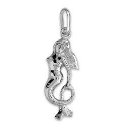 Pendentif Sirène - Or Blanc 18ct
