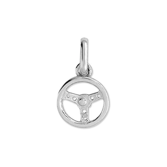 Pendentif Volant Voiture - Or Blanc 9ct 4 Pendentif Volant Voiture - Or Blanc 9ct – Image 2