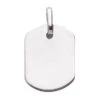 Pendentif Plaque Tonneau - Or Blanc 18ct -Mikado Soldes Magasin plaque bapteme or blanc T3G product
