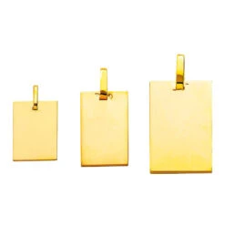 Pendentif Plaque - Or Jaune 18ct -Mikado Soldes Magasin plaque pendentif or jaune R1 product