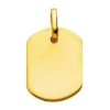 Pendentif Plaque Tonneau - Or Jaune 18ct -Mikado Soldes Magasin plaques or jaune T3 product