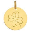 Médaille Trèfle - Or Jaune 18ct -Mikado Soldes Magasin simureGravureProfonde medailleTrefle product xl product