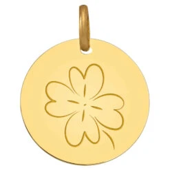 Médaille Trèfle - Or Jaune 18ct