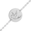 Gourmette Bébé Colombe - Or Blanc 9ct -Mikado Soldes Magasin thumb gourmette colombe 2 03 grey product