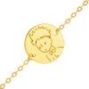 Gourmette Bébé Petit Prince Portrait - Or Jaune 9ct/ -Mikado Soldes Magasin thumb gourmette lpp portrait or 03 product