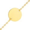Gourmette Bébé Jeton - Or Jaune 9ct -Mikado Soldes Magasin thumb or gourmette jeton vierge product