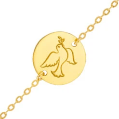 Gourmette Bébé Colombe - Or Jaune 18ct